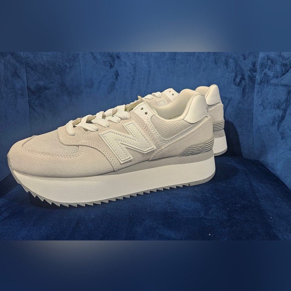 New Balance Women's Off-White Platform Sneakers
